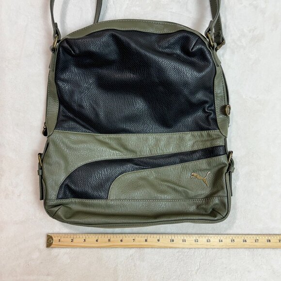 Puma Green Leather Laptop/Shoulder Bag - Fashion Accessory - Picture 10 of 16